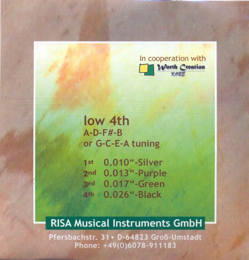 Kovové struny na tenor ukulele RISA High G