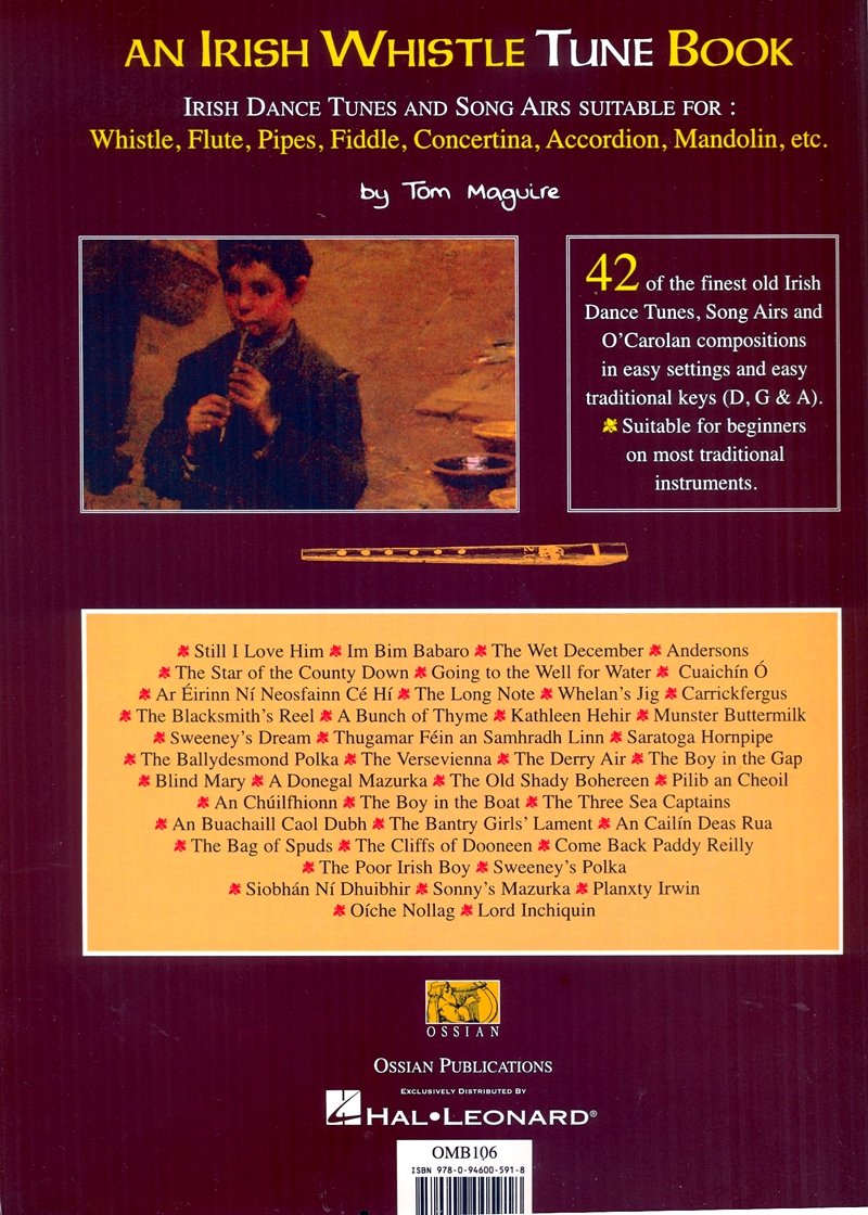 An Irish Whistle Tune Book