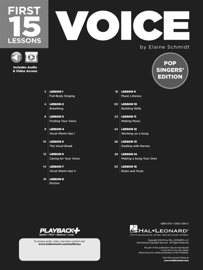 First 15 Lessons - Voice