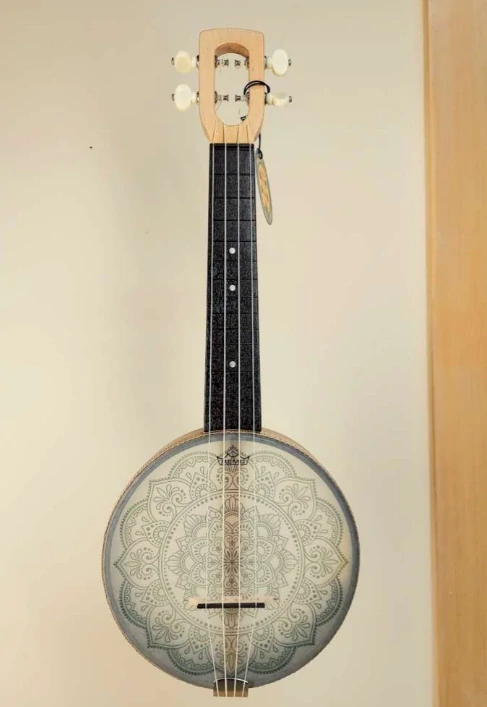 Sopranové firefly banjolele MFC Magic Fluke Company - Ořech a MANDALA