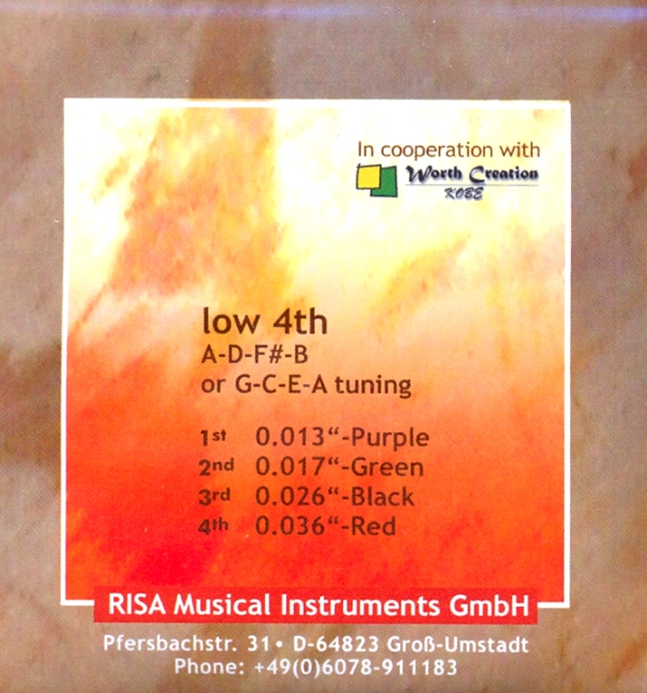 RISA ocelové sopránové struny - Hluboké G