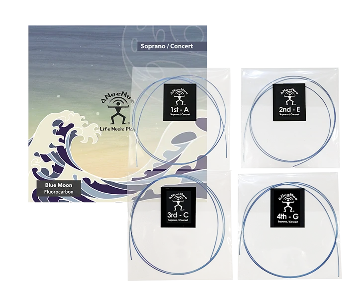 aNueNue sada strun BlueMoon na Soprano/Concert ukulele