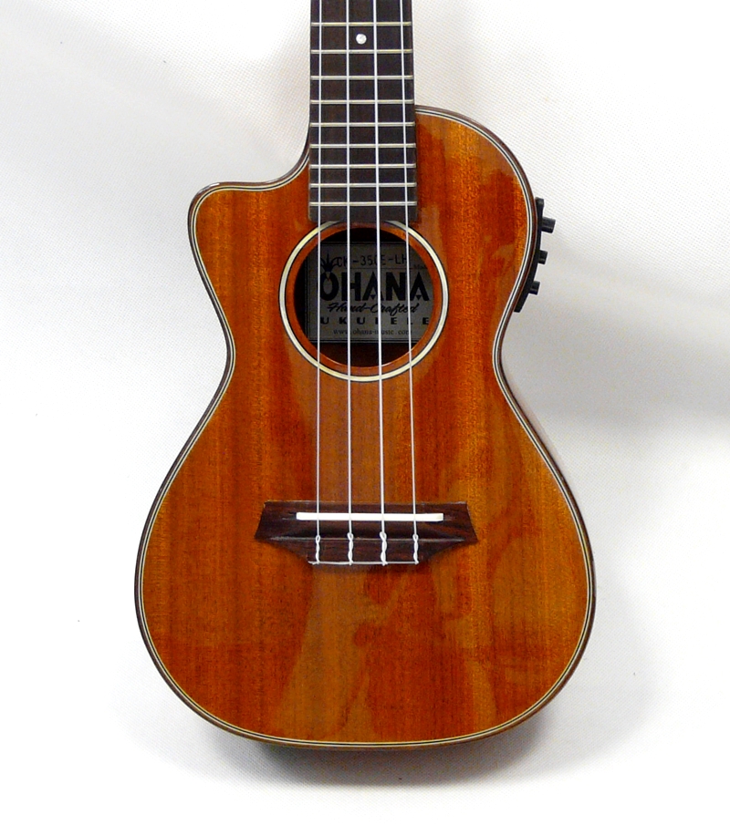 Koncertní elektroakustické ukulele OHANA CK-35GCE-LH Levoruké