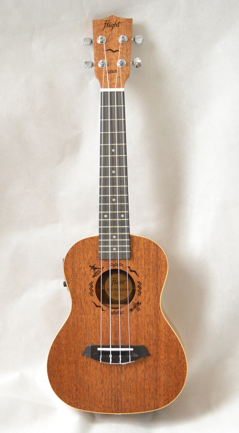 Koncertní elektro-akustické ukulele FLIGHT DUC323 CEQ MAH