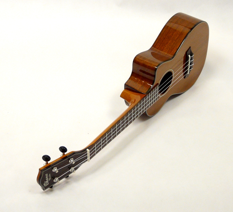 Koncertní elektroakustické ukulele OHANA CK-35GCE Mahagon