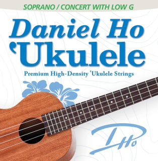 Struny na soprano nebo koncertní ukulele Daniel Ho- vysoké G