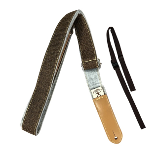 Anuenue Bird Skinny Ukulele popruh - Šedý